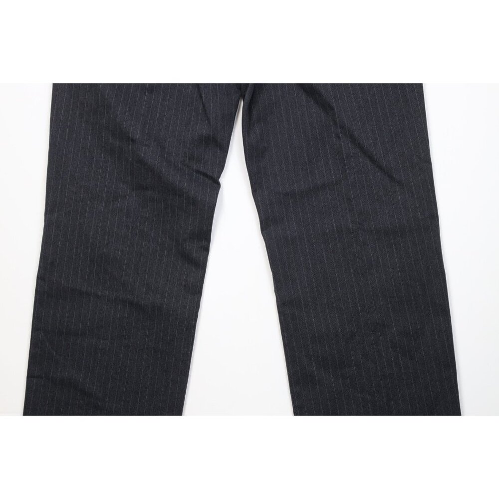 Vintage Y2K 2005 Gap Mens 34x34 Faded Heavyweight Striped Wide Leg Chino Pants - Picture 9 of 10
